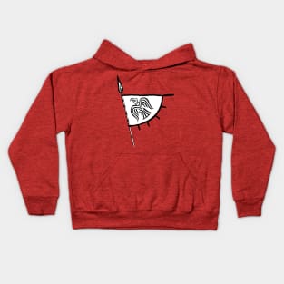 Viking Raven Banner Kids Hoodie